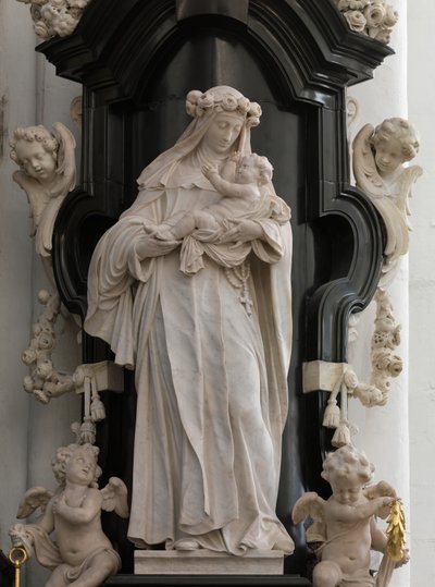 Saint Rosa of Lima (mermer) by Artus I Quellinus