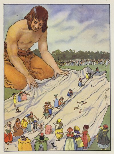 Jonathan Swift tarafından Gullivers Travels için İllüstrasyon by Artus Scheiner