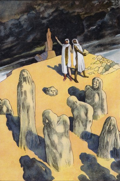 Prometheus insanı kilden yaratır (renkli taş) by Artus Scheiner