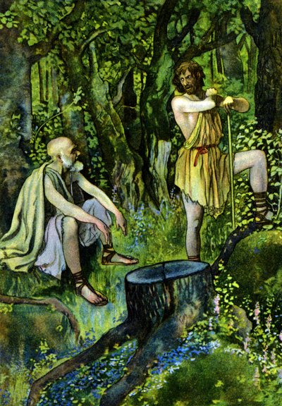 Atinalı Timon, William Shakespeare'in oyunu, c.1880 (baskı) by Artus Scheiner