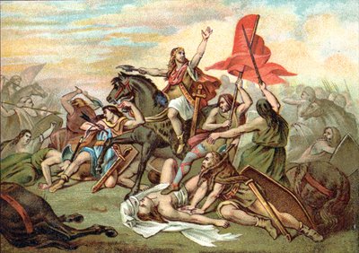 Tolbiac Savaşı (Clovis'in dönüşümü) by Ary (after) Scheffer
