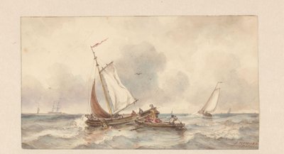 Denizde gemiler by Ary Pleijsier (signed by artist)