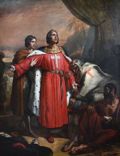 Fransızca: Saint Louis visiterant les pestiférés by Ary Scheffer