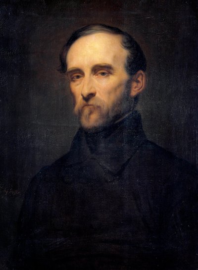 Eugene Cavaignac'ın Portresi (1802-1857) Cezayir Genel Valisi Resim Ary Scheffer (1795-1858) 19. yüzyıl. karartmak 0,76x0,56 m. by Ary Scheffer