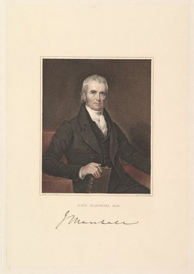 Baş Yargıç John Marshall, 1833. by Asher Brown Durand