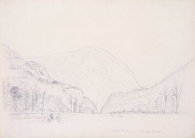 Notch House, White Mountains, New Hampshire, 1839 (kağıt üzerinde grafit) by Asher Brown Durand