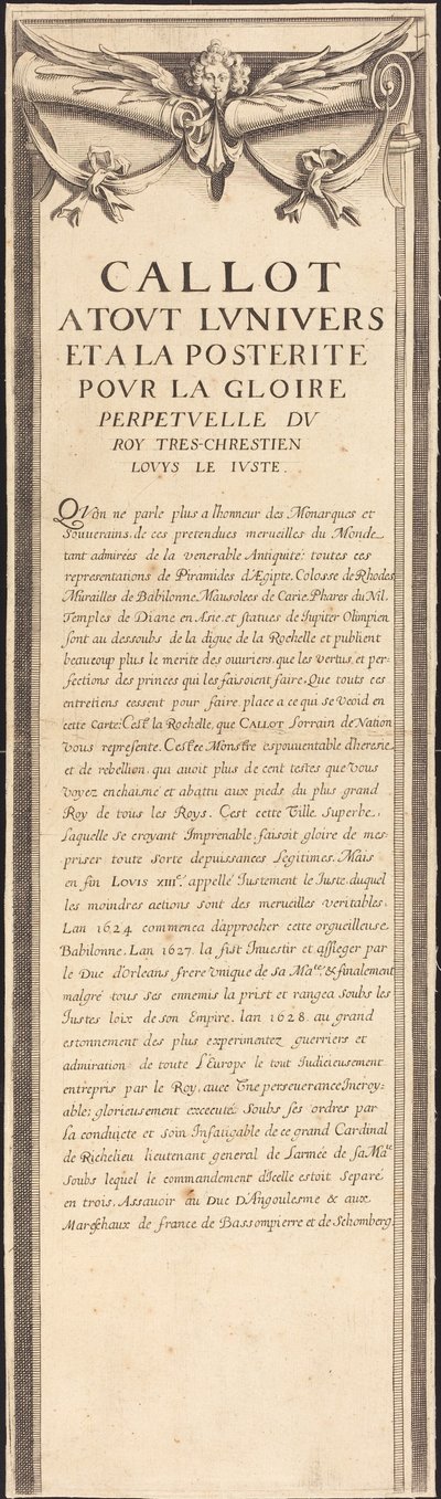 La Rochelle Kuşatması [levha 4/16; set, 1952.8.97-112] içerir by Assistant of Jacques Callot