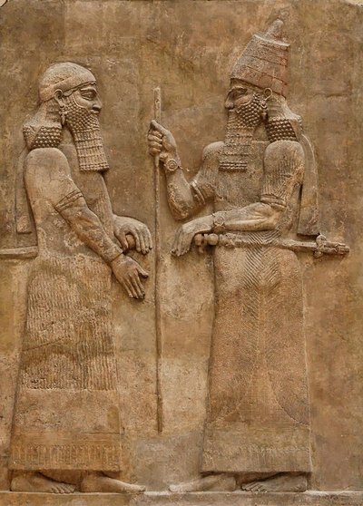 Sargon II ve ileri gelen, Kral Sargon