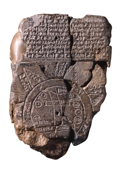 Babil Dünya Haritası, c. 510-c. MÖ 500 by Assyrian