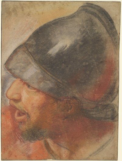 Makedon askerinin başı by Atelier Assistant of Charles Le Brun