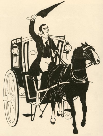 "Bir Elinde Dizginleri Ele Geçirmek ve Şemsiyesiyle Atı Karıştırmak", 1928. by Athelstan Rusden