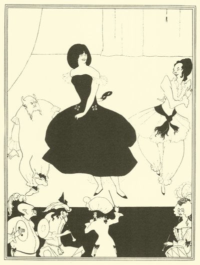 Kuklaların Komedi Balesi (litografi) by Aubrey (after) Beardsley