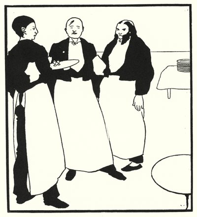 Garcons De Cafe (gravür) by Aubrey (after) Beardsley