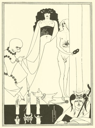 Herodias (litografi) by Aubrey (after) Beardsley
