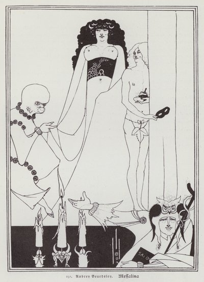 Messalina (lito) by Aubrey (after) Beardsley