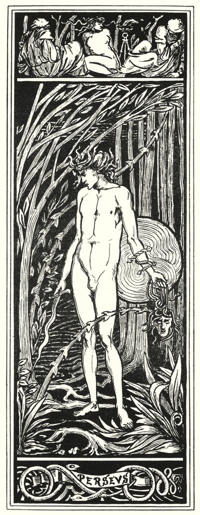 Perseus 1920 (gravür) by Aubrey (after) Beardsley