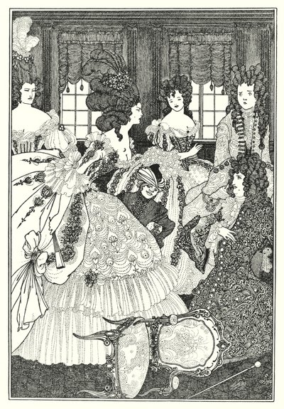 Beaux ve Belles Savaşı (gravür) by Aubrey (after) Beardsley