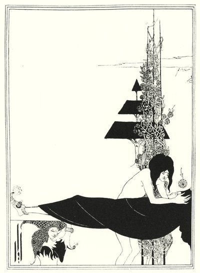 Platonik Ağıt (gravür) by Aubrey (after) Beardsley