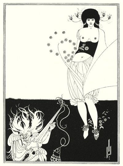 Mide Dansı (gravür) by Aubrey (after) Beardsley