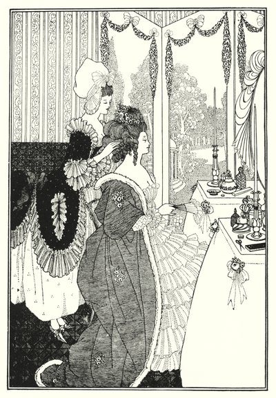 Tuvalet (gravür) by Aubrey (after) Beardsley