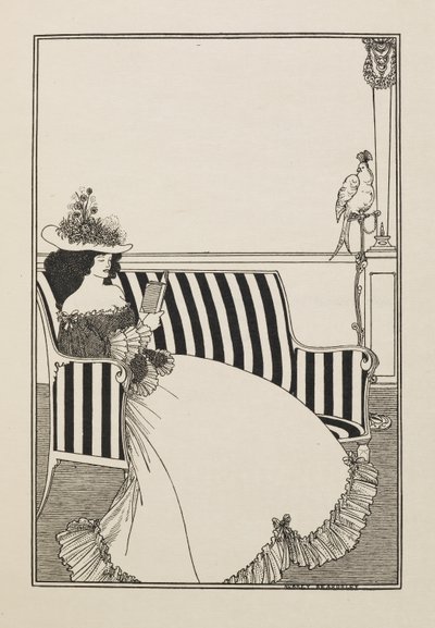 Elli Çizimin İkinci Kitabından bir katalog kapağı by Aubrey Beardsley