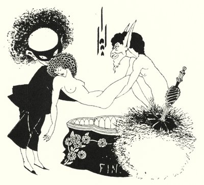 Kuyruk parçası için tasarım by Aubrey Beardsley