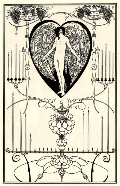 Aşkın Aynası için çizim, Marc-André Raffalovich, 1895 by Aubrey Beardsley