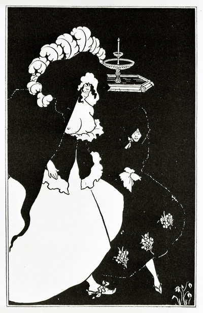 Messaline ve bir genelevden dönen refakatçi, 1894 dolayları by Aubrey Beardsley