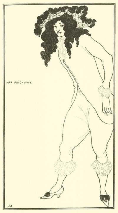 Bayan Pinchwife by Aubrey Beardsley