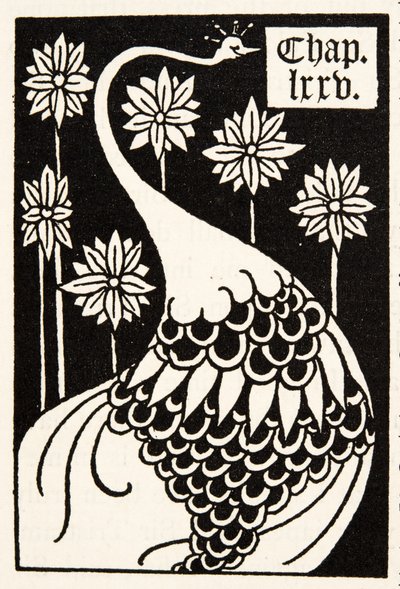 Peacock, Bölüm Başlığı by Aubrey Beardsley