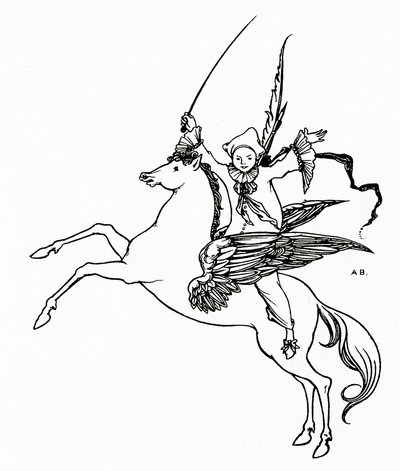 Pegasus'ta disk, 1894 by Aubrey Beardsley