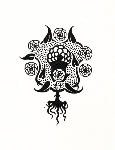 'Salome'nin ön kapağı için küçük tasarım, 1899 by Aubrey Beardsley