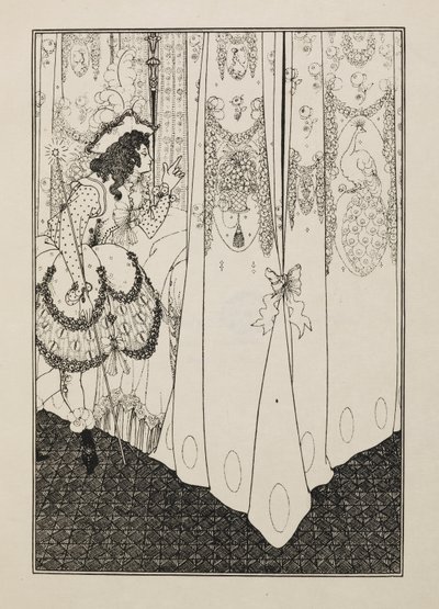 Elli çizimden oluşan bir kitaptan Rüya by Aubrey Beardsley