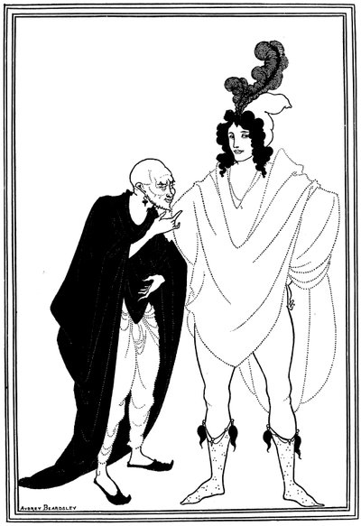 Müjdecinin İncelenmesi by Aubrey Beardsley