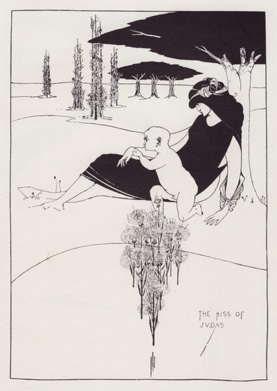 Yahuda'nın Öpücüğü, 1893. by Aubrey Beardsley