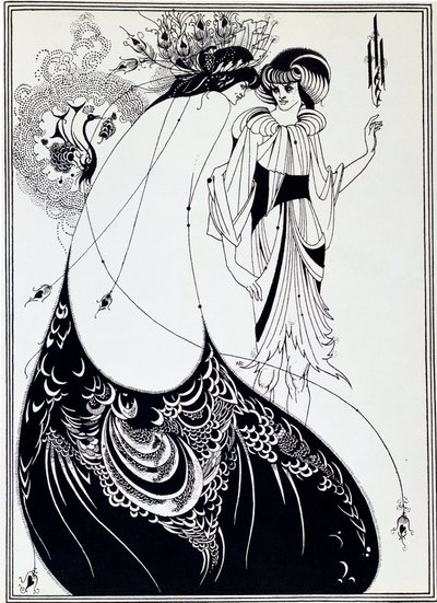 Tavuskuşu Etek. Oscar Wilde tarafından Salome Çizimi - Çizim by Aubrey Beardsley