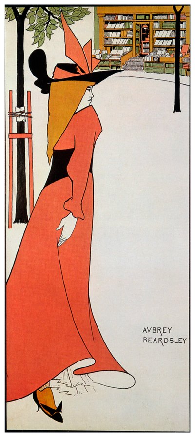 Takma Ad ve Zıt Anlamlı Kitaplıklar, 1895 by Aubrey Beardsley