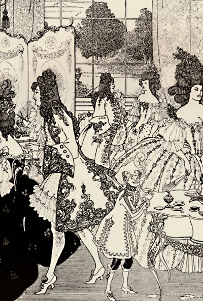 Kilit Tecavüz. İskender Papa. Karakalem, 1896, 1923 by Aubrey Beardsley