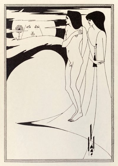 "Kadın ve Ay" by Aubrey Beardsley