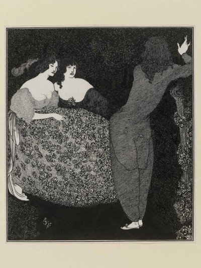 Tristan ve Isolde, 1896. by Aubrey Beardsley