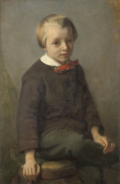 Bir çocuğun portresi by August Allebe