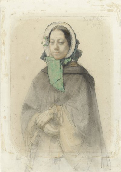 Theresia AA Allebé'nin Portresi by August Allebe