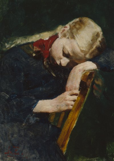 dinlenme kız by August Eiebakke