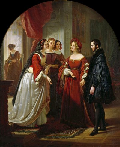 Eleonora dEste'den önce Tasso, 1839. by August Ferdinand Hopfgarten