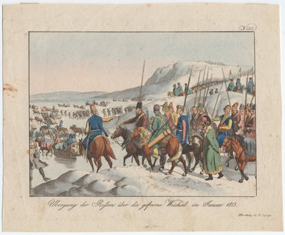 Rus Ordusu, Ocak 1813'te Vistül'ü geçti, c. 1815 by August Friedrich Andreas Campe