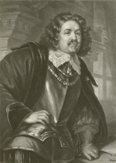 Octavio Piccolomini (gravür) by August Friedrich Pecht