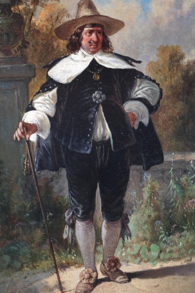 Almanca: Şapkalı ve bastonlu cesur beyefendi by August Gerasch