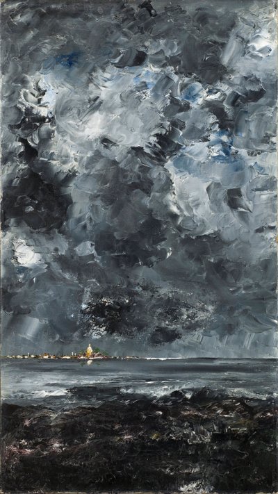 La ville - Kasaba - Strindberg, Ağustos (1849-1912) - 1903 - Tuval üzerine yağlı boya - 94,5x53 - Stockholm Nationalmuseum by August Johan Strindberg