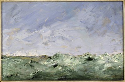 minyon eau. Dalaro (Comte de Stockohlm) - Küçük Su. Dalaroe, Strindberg, Ağustos (1849-1912). karton üzerine yağ by August Johan Strindberg