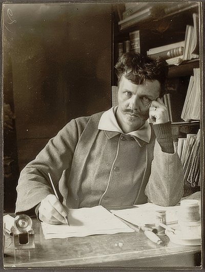 Kendi portresi. 1886 by August Johan Strindberg